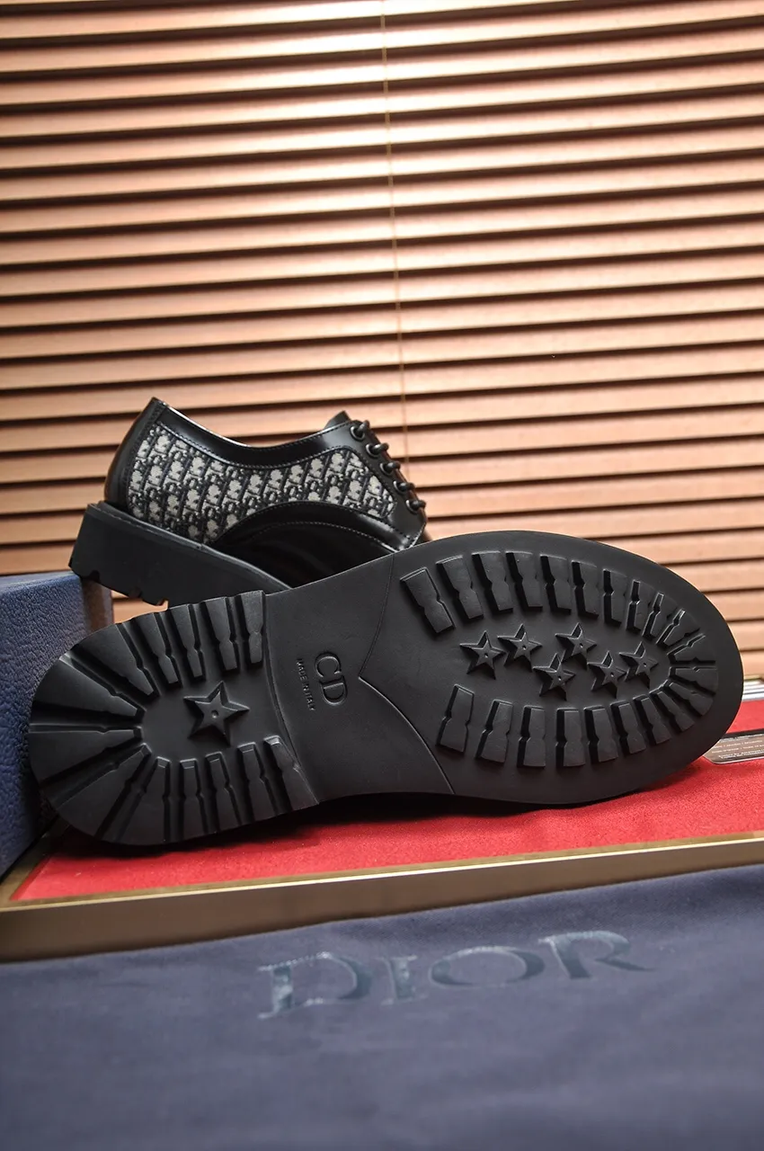 Men's shoes 💰560💶[Dior] (cowhide lining) Dior original 1:1 high quality factory, imported original materials, imported original cowhide, water-dyed cowhide lining, original TPU outsole, code number: 38-44
